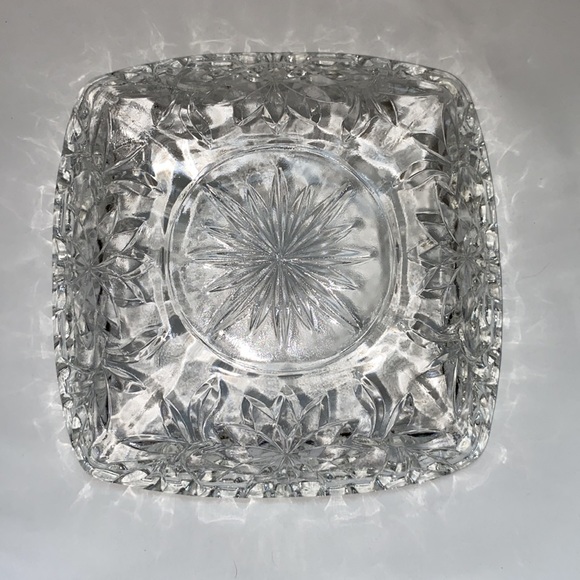 Early American Pressed Glass Square Dish - Picture 2 of 4